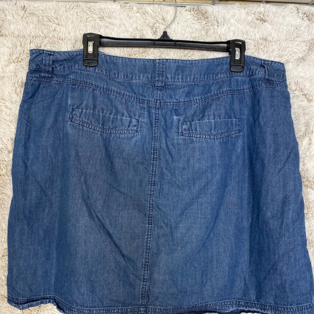 Venezia Denim Skirt Women's Skort Size 18 Mini - Picture 3 of 11